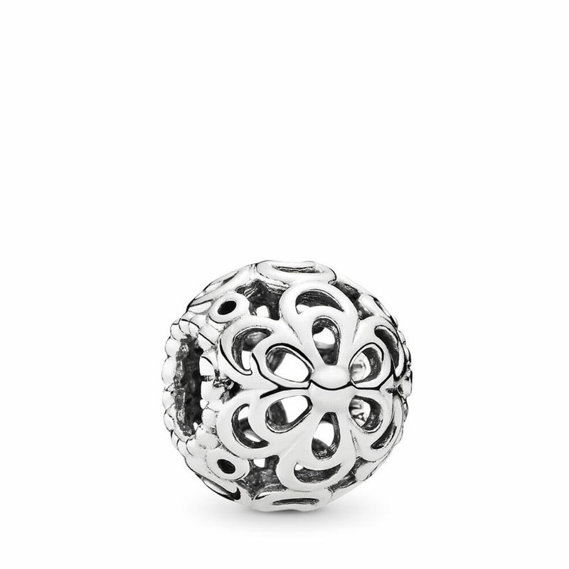 Pandora Picking Daisies Flower Charm Ireland - Sterling Silver - 412768CQP